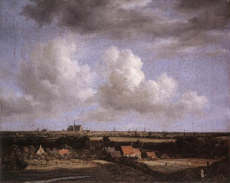Jacob van Ruisdael Landscape with a View of Haarlem Spain oil painting art